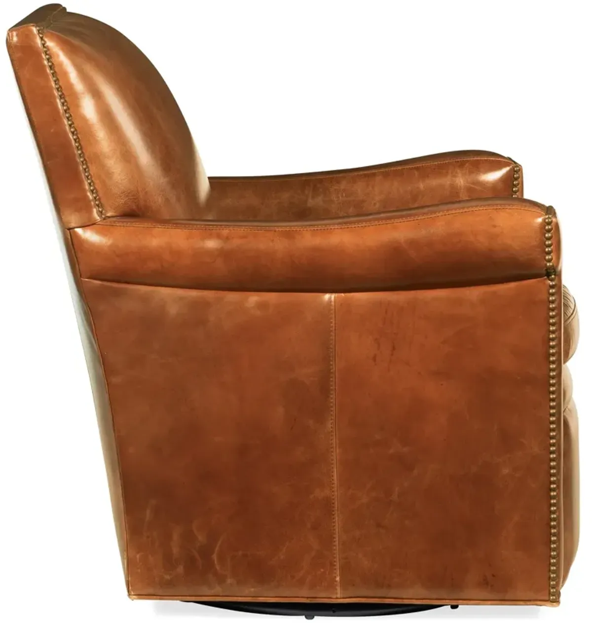 Hooker Furniture Jilian Leather Swivel Club Chair