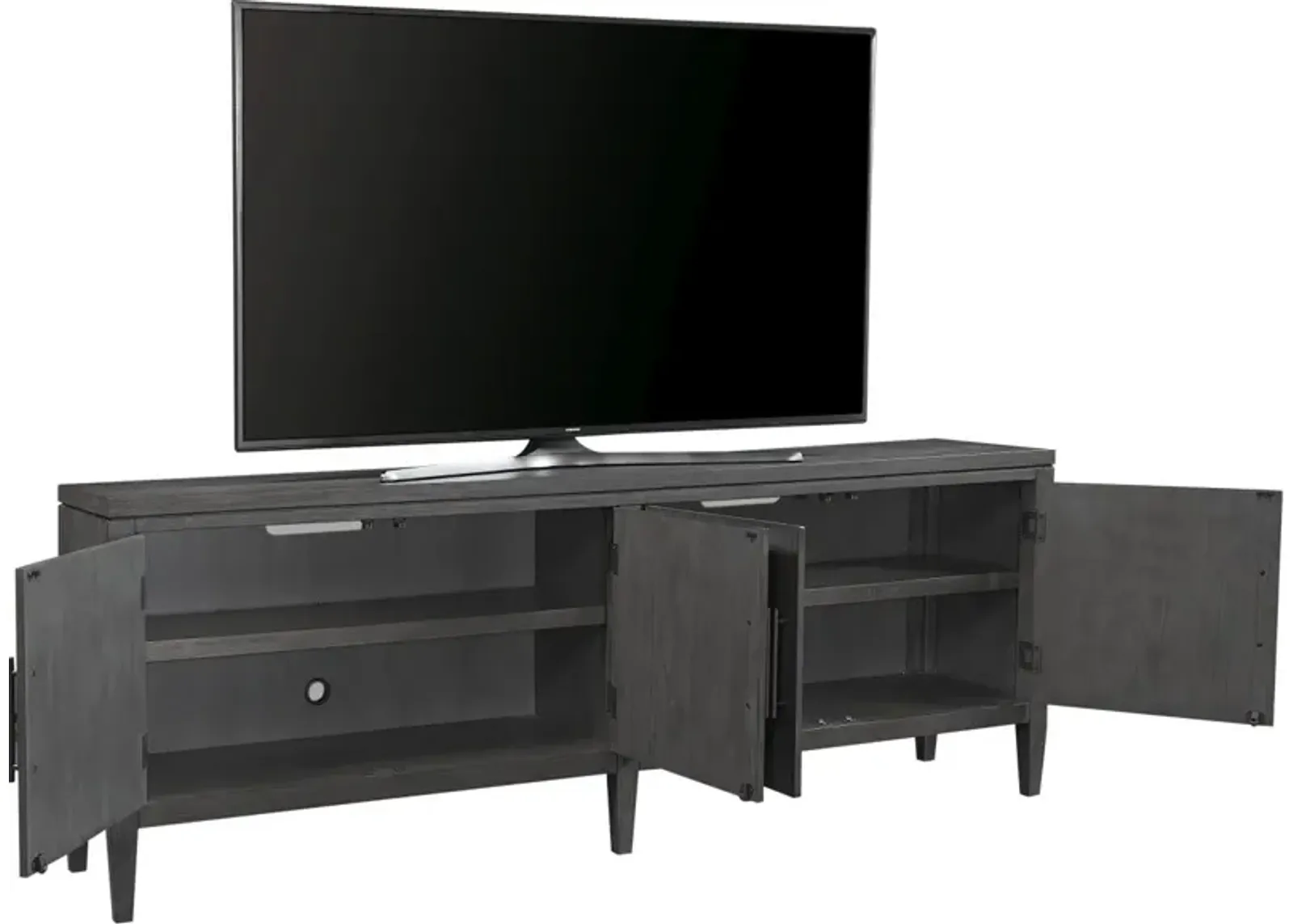 Aspenhome Preston Urbane Grey 85 Inch TV Stand Console