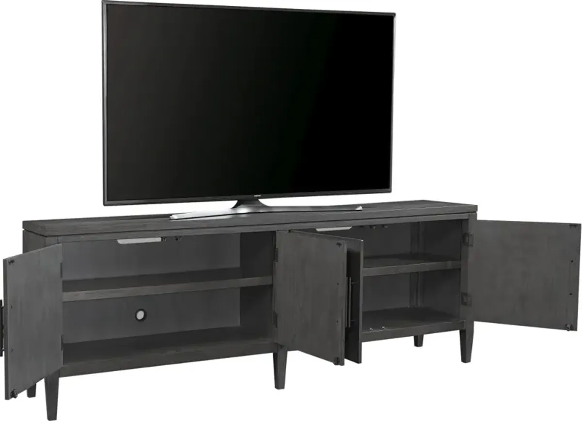 Aspenhome Preston Urbane Grey 85 Inch TV Stand Console