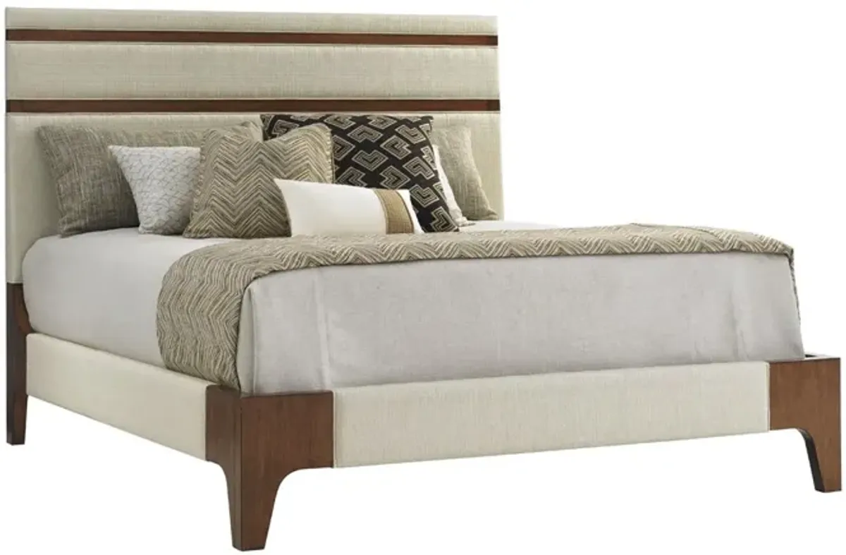 Tommy Bahama Home by Lexington Island Fusion Mandarin Upholstered Panel Bed King