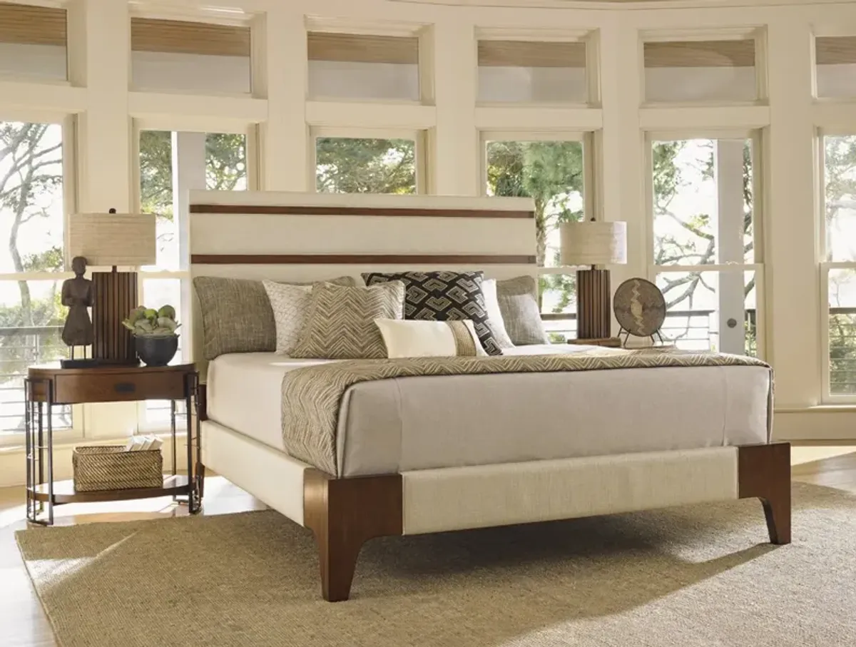 Tommy Bahama Home by Lexington Island Fusion Mandarin Upholstered Panel Bed King