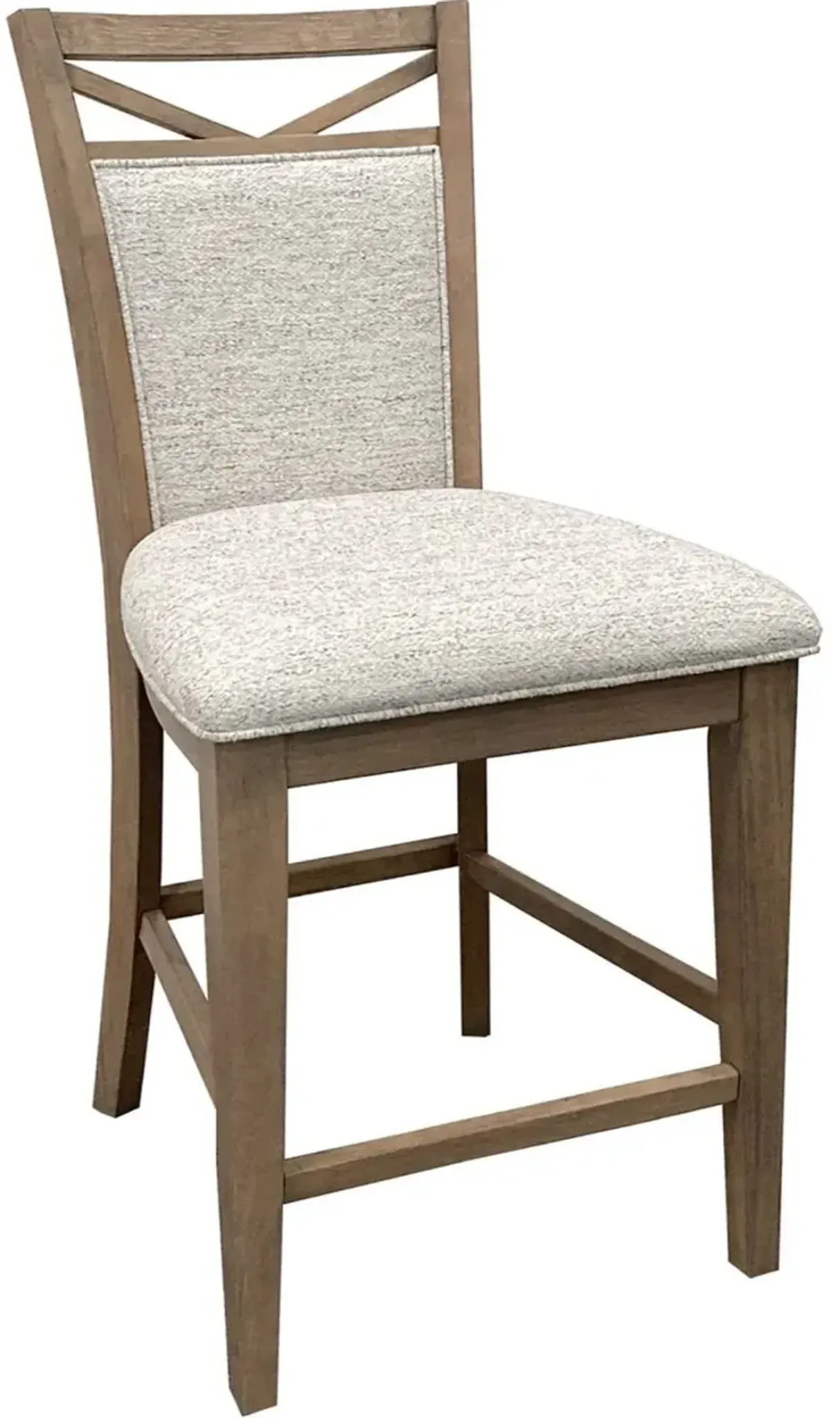 Parker House Americana Modern Upholstered Counter Stool in Cotton Finish