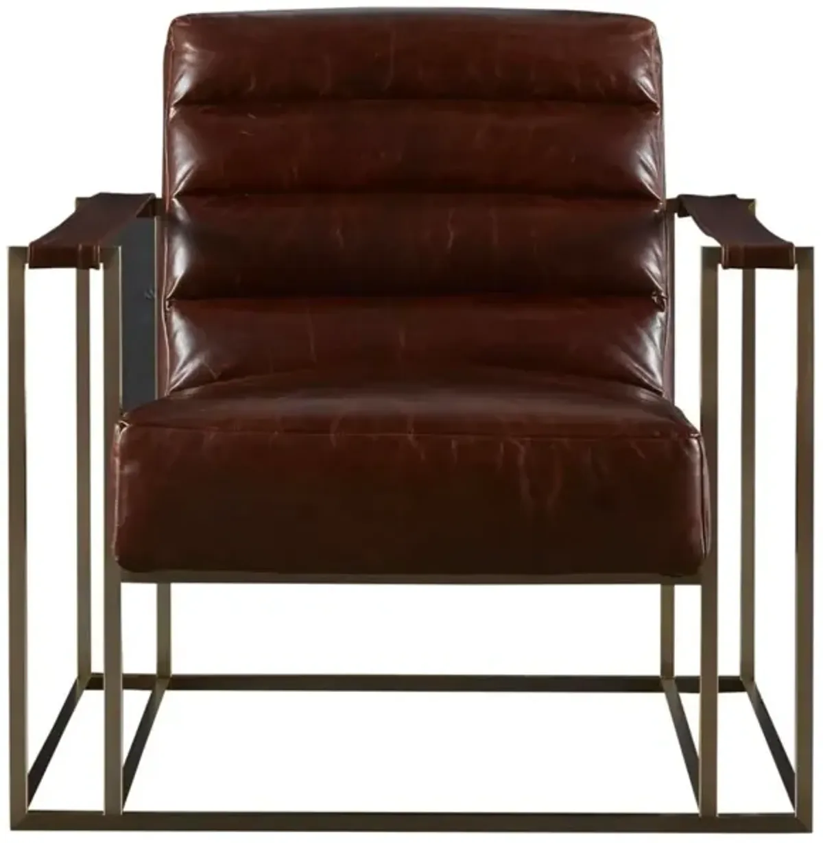 Universal Curated Jensen Brown Leather Chair