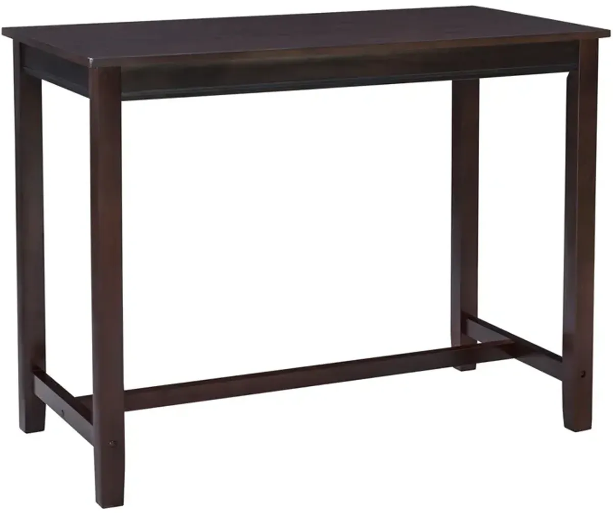 Linon 36 Inch Claridge Counter Height Pub Table Brown