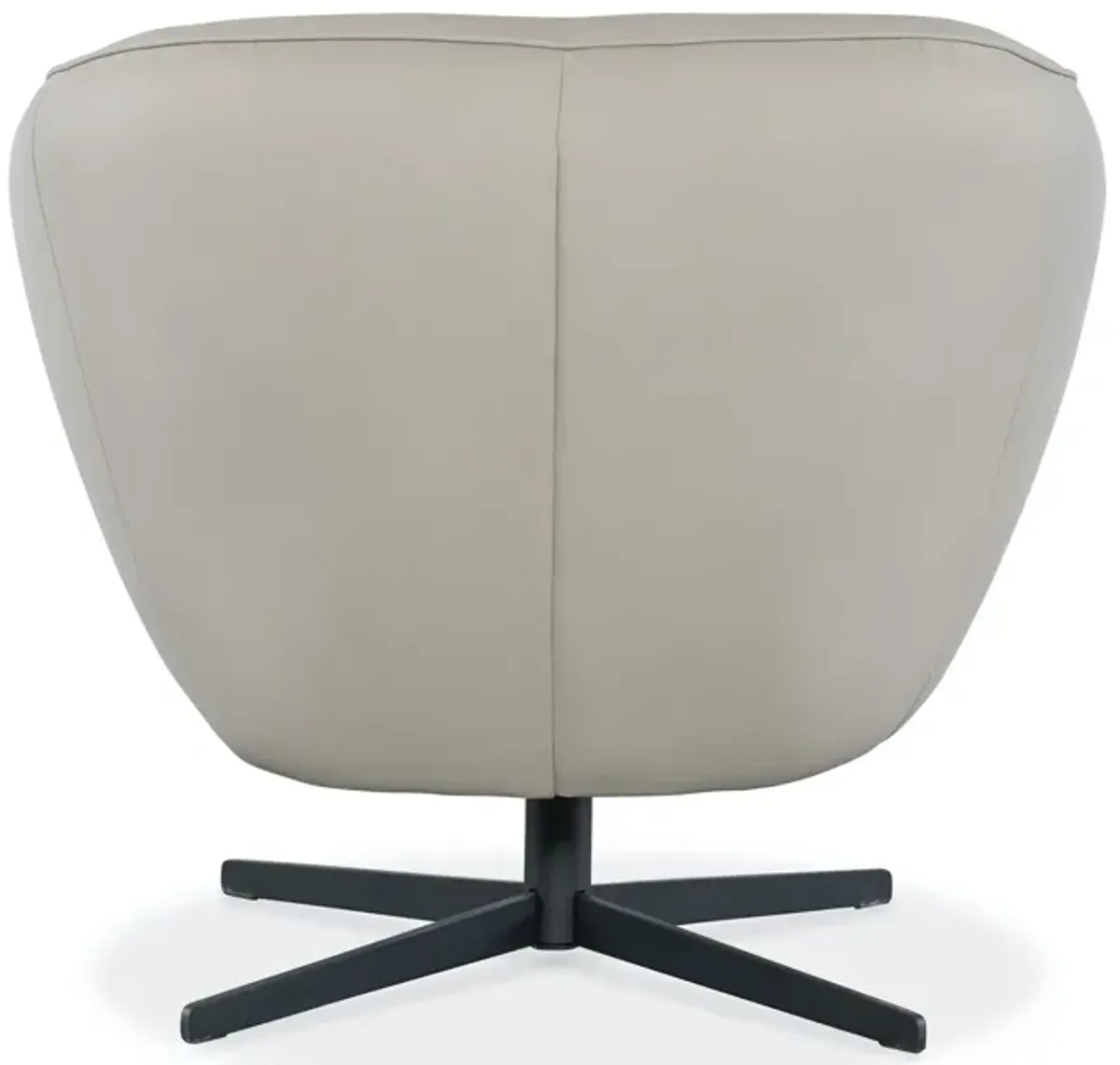 MINA BUCKSKIN BEIGE SWIVEL LEATHER CHAIR