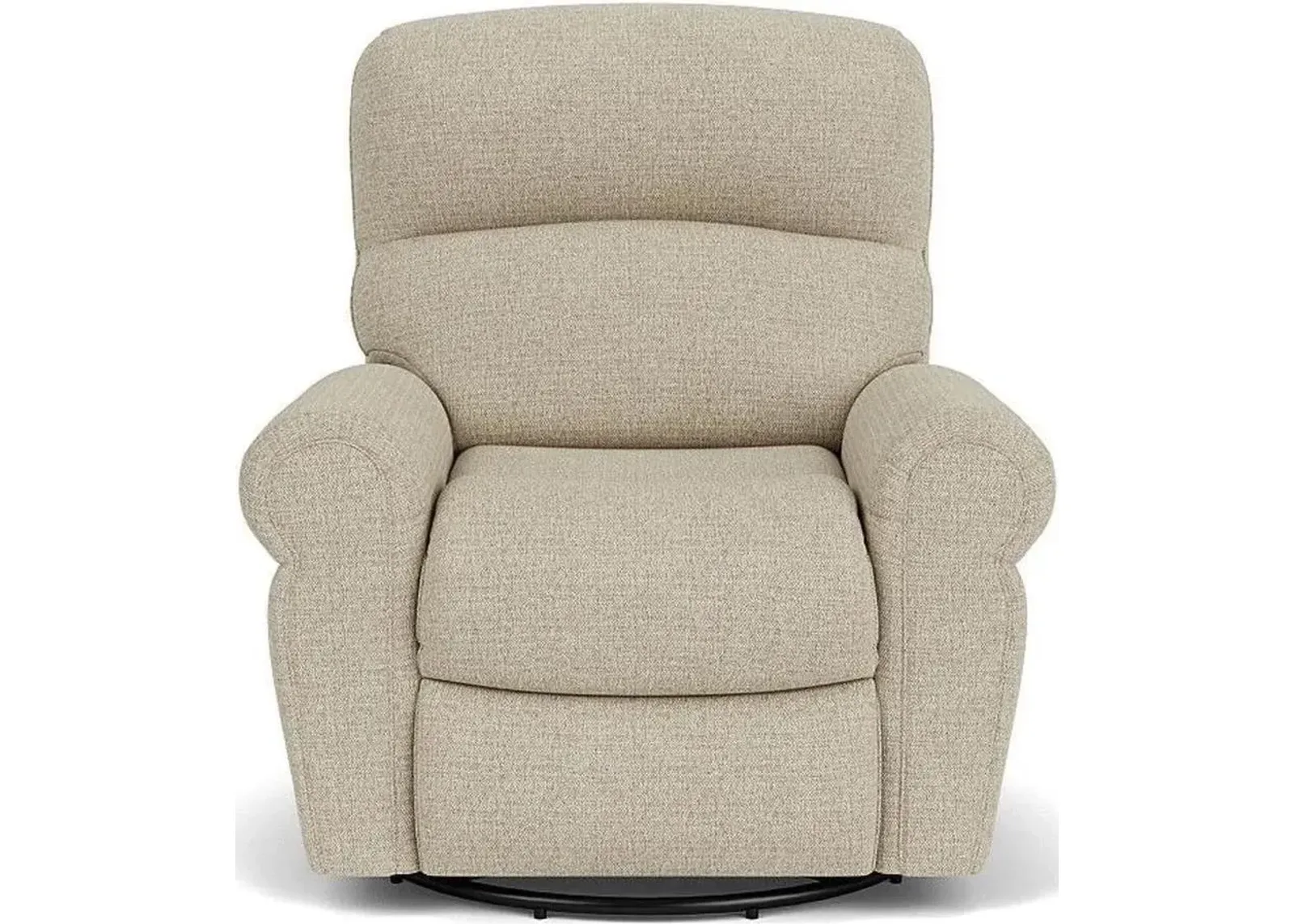 Flexsteel Langston Brown Truffle Swivel Gliding Manual Recliner