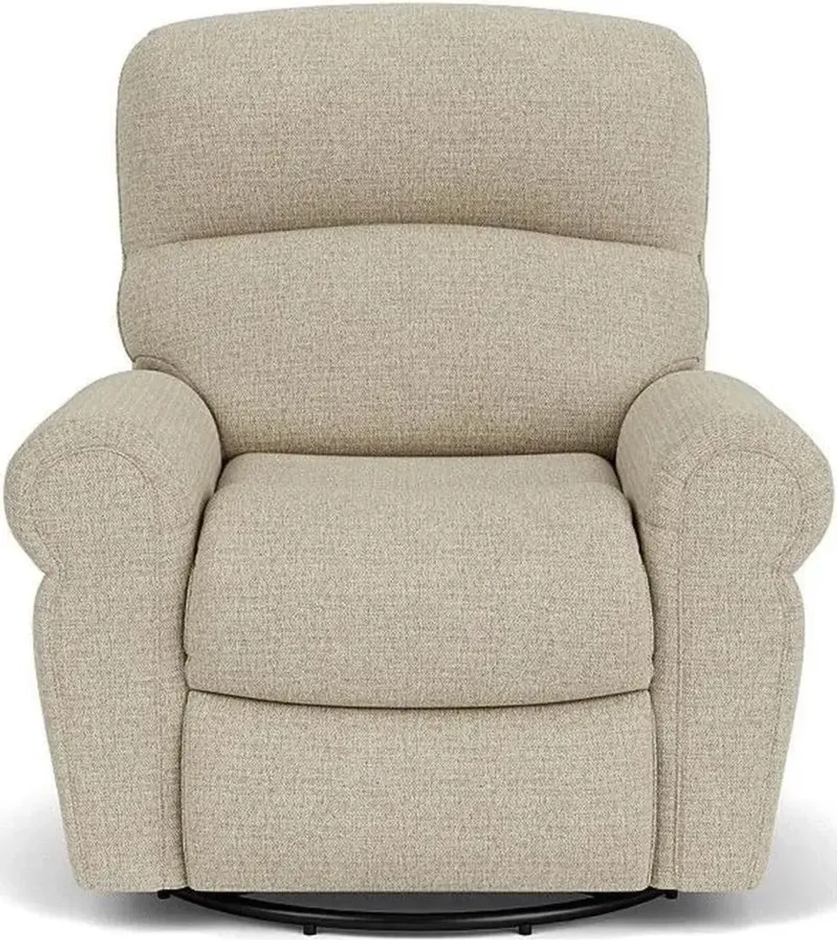 Flexsteel Langston Brown Truffle Swivel Gliding Manual Recliner