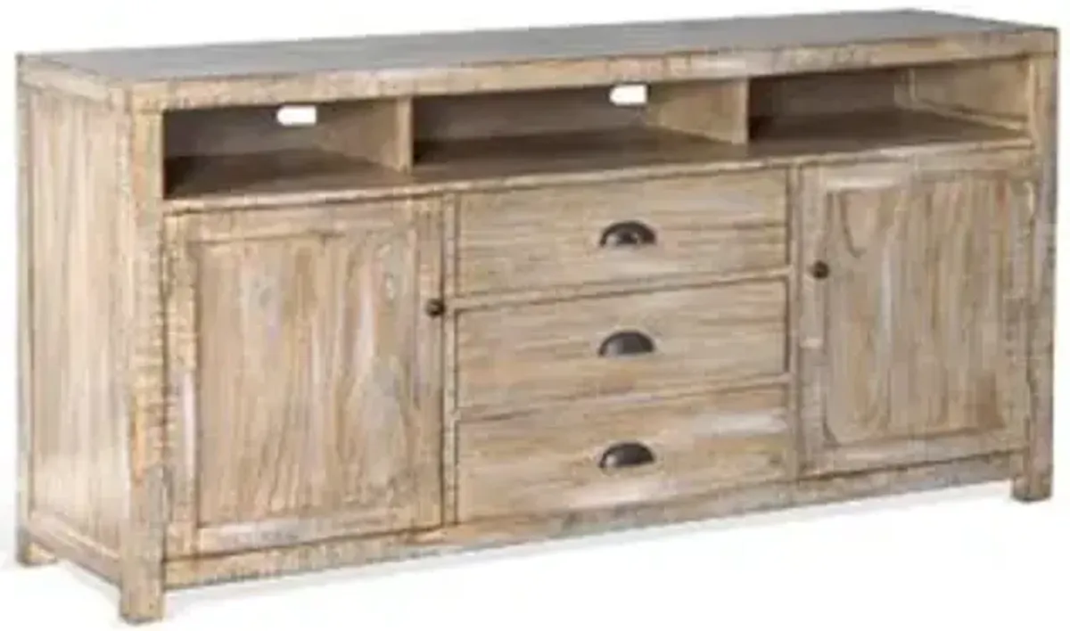 Sunny Designs Durango Weathered Brown 66 Inch TV Stand Console