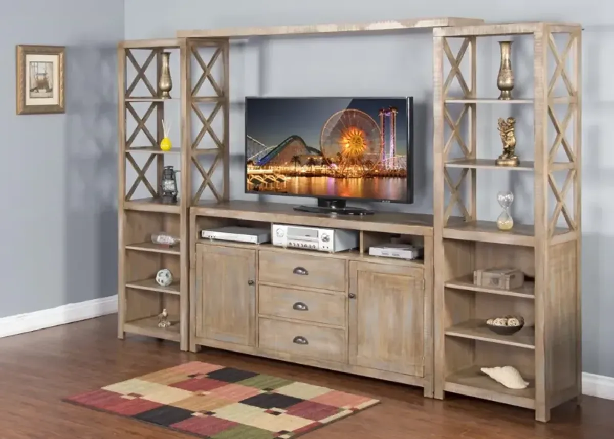 Sunny Designs Durango Weathered Brown 66 Inch TV Stand Console