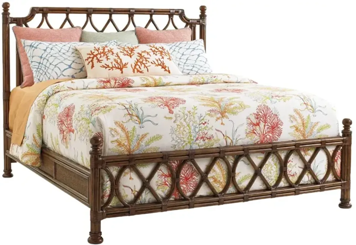 Tommy Bahama Home by Lexington Bali Hai Rattan Bed California King