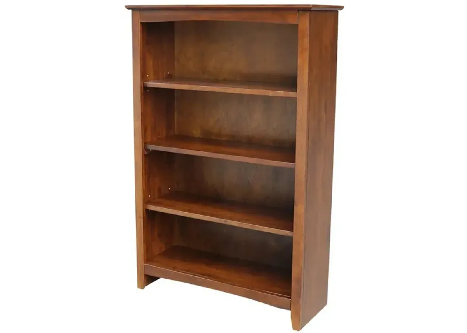 John Thomas 48 Inch Shaker Bookcase Espresso