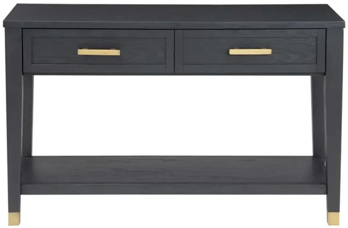 Steve Silver Yves Rubbed Charcoal Sofa Table