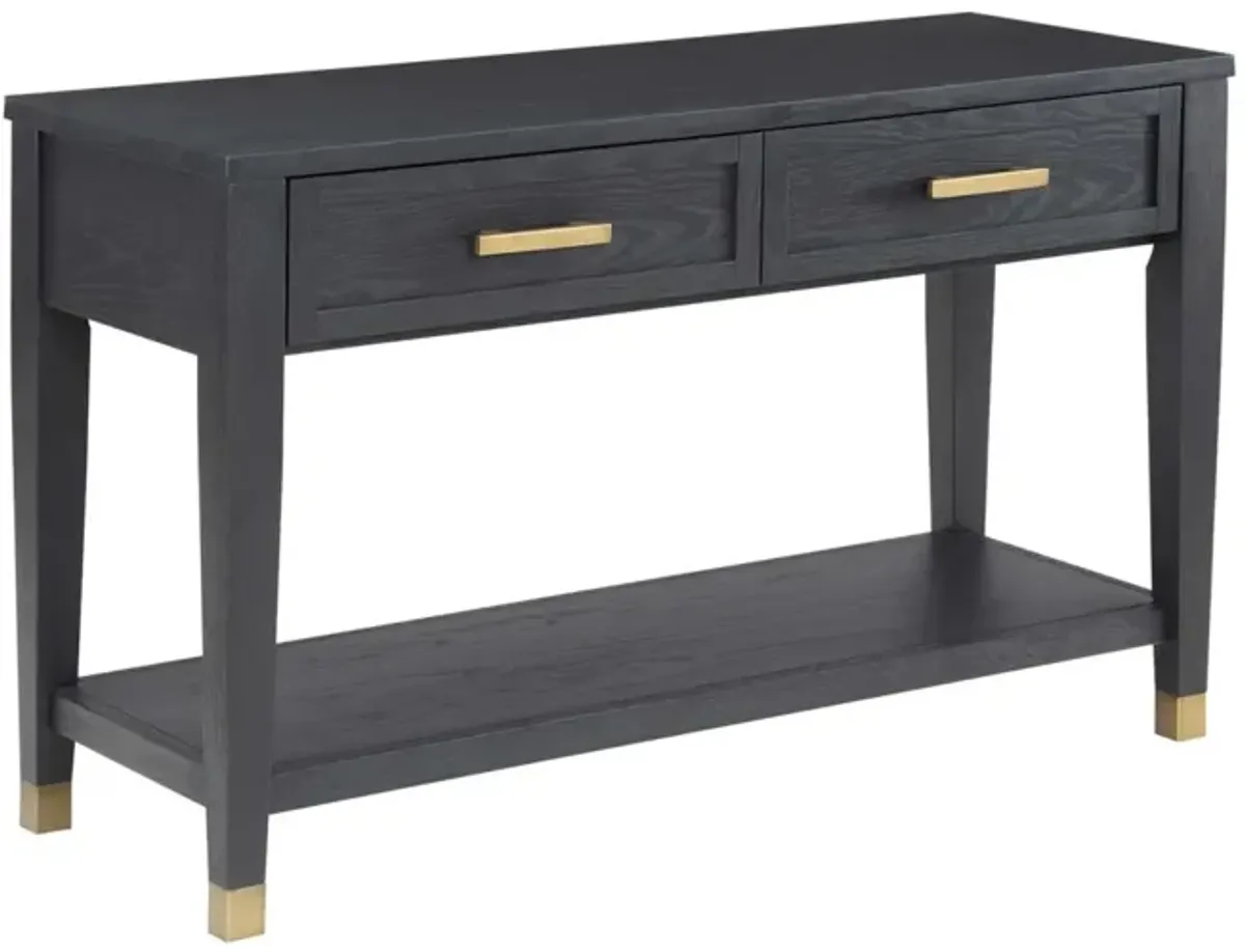 Steve Silver Yves Rubbed Charcoal Sofa Table