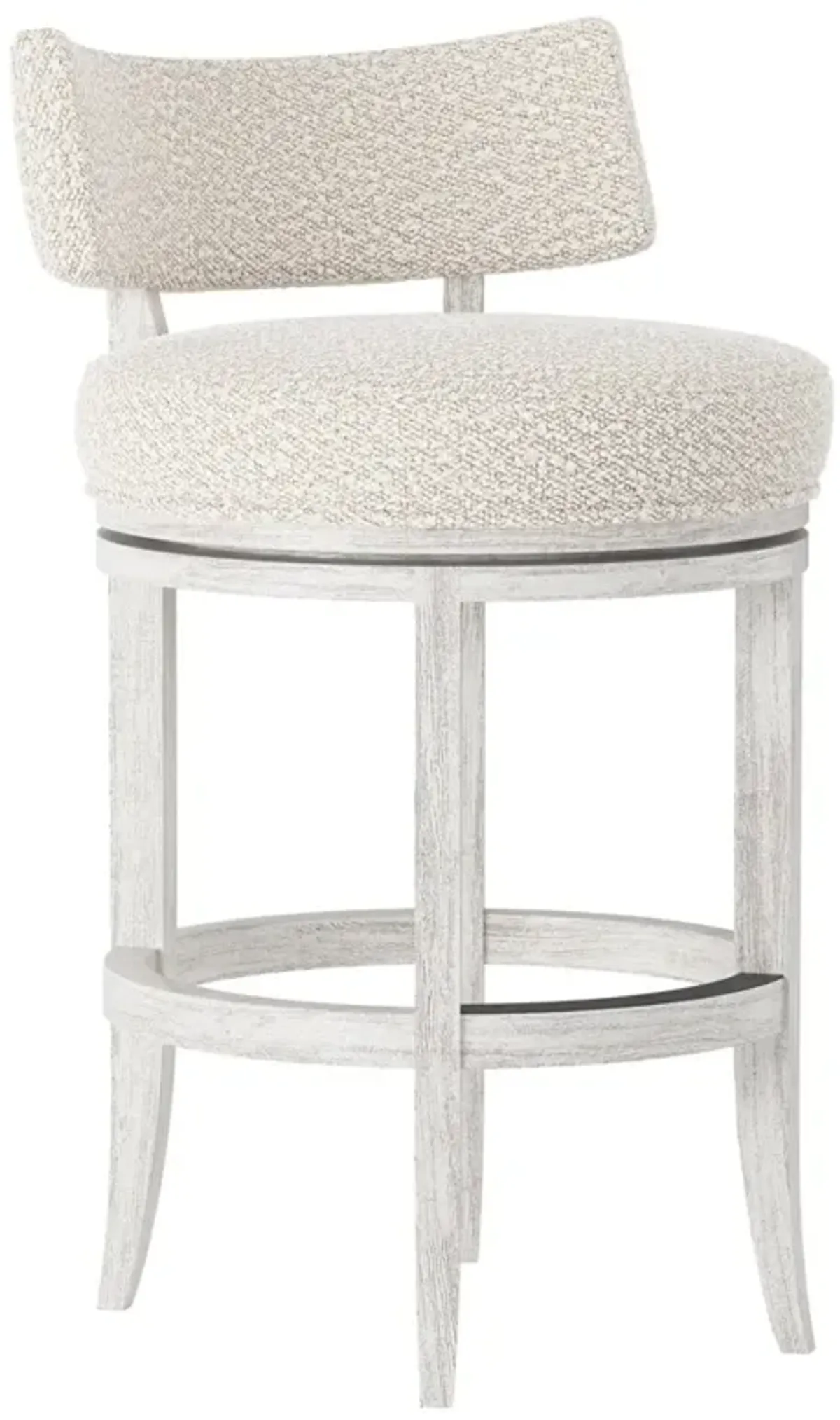 Bernhardt Hirsch Wire Brushed Fabric Counter Stool