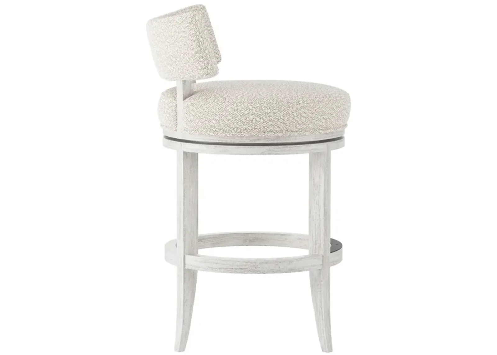 Bernhardt Hirsch Wire Brushed Fabric Counter Stool