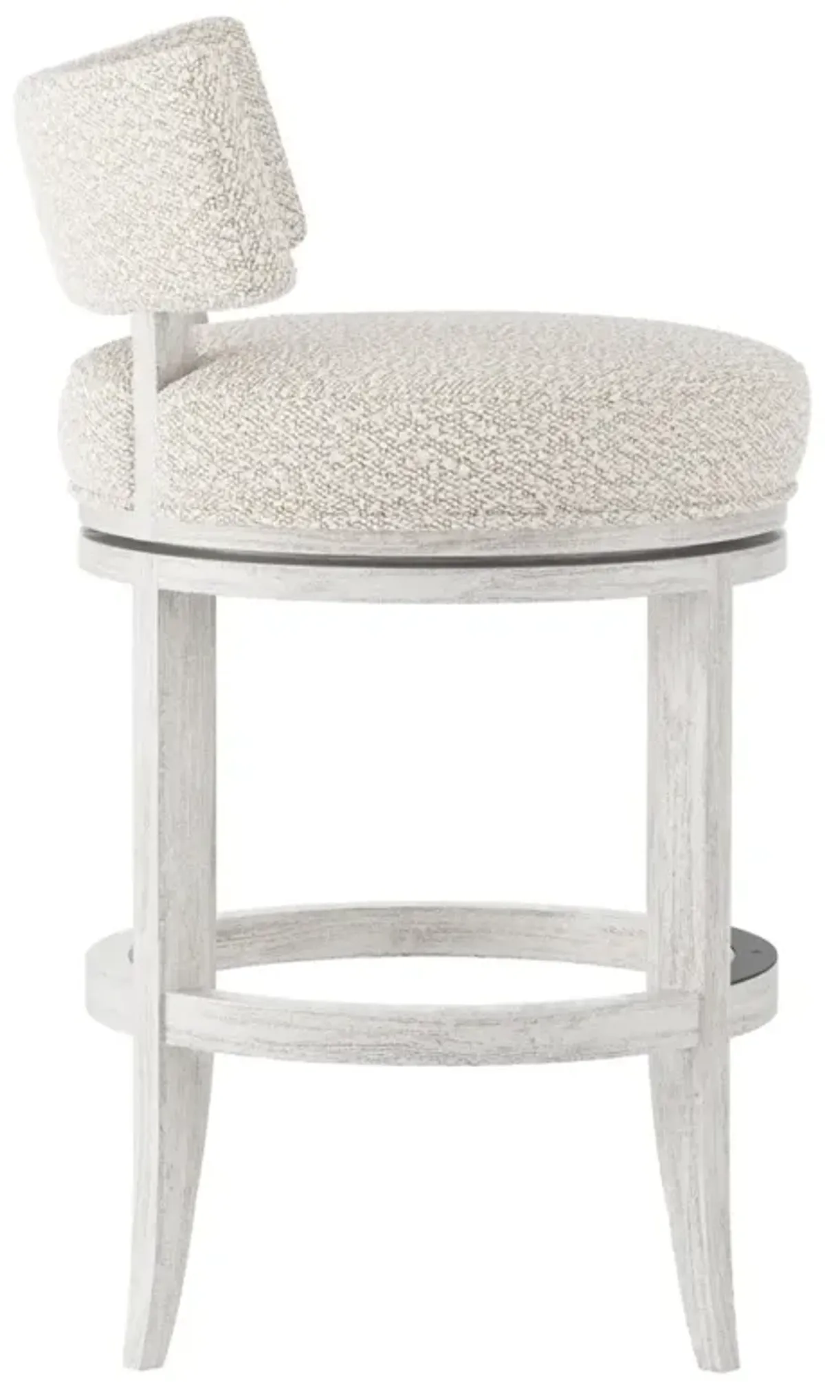 Bernhardt Hirsch Wire Brushed Fabric Counter Stool