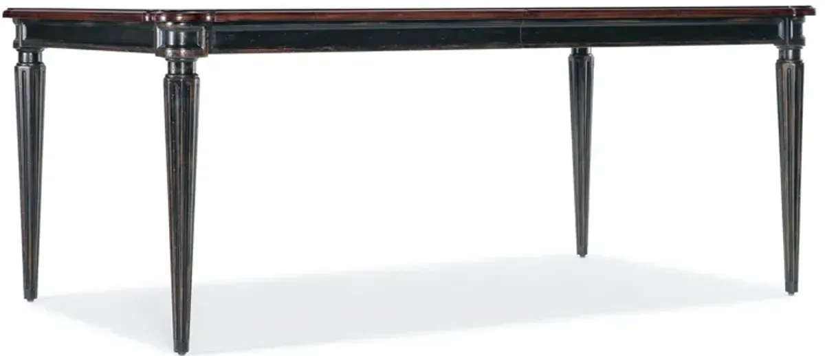 Hooker Furniture Charleston Rectangle Leg Dining Table with Two 22 Inch Leaves