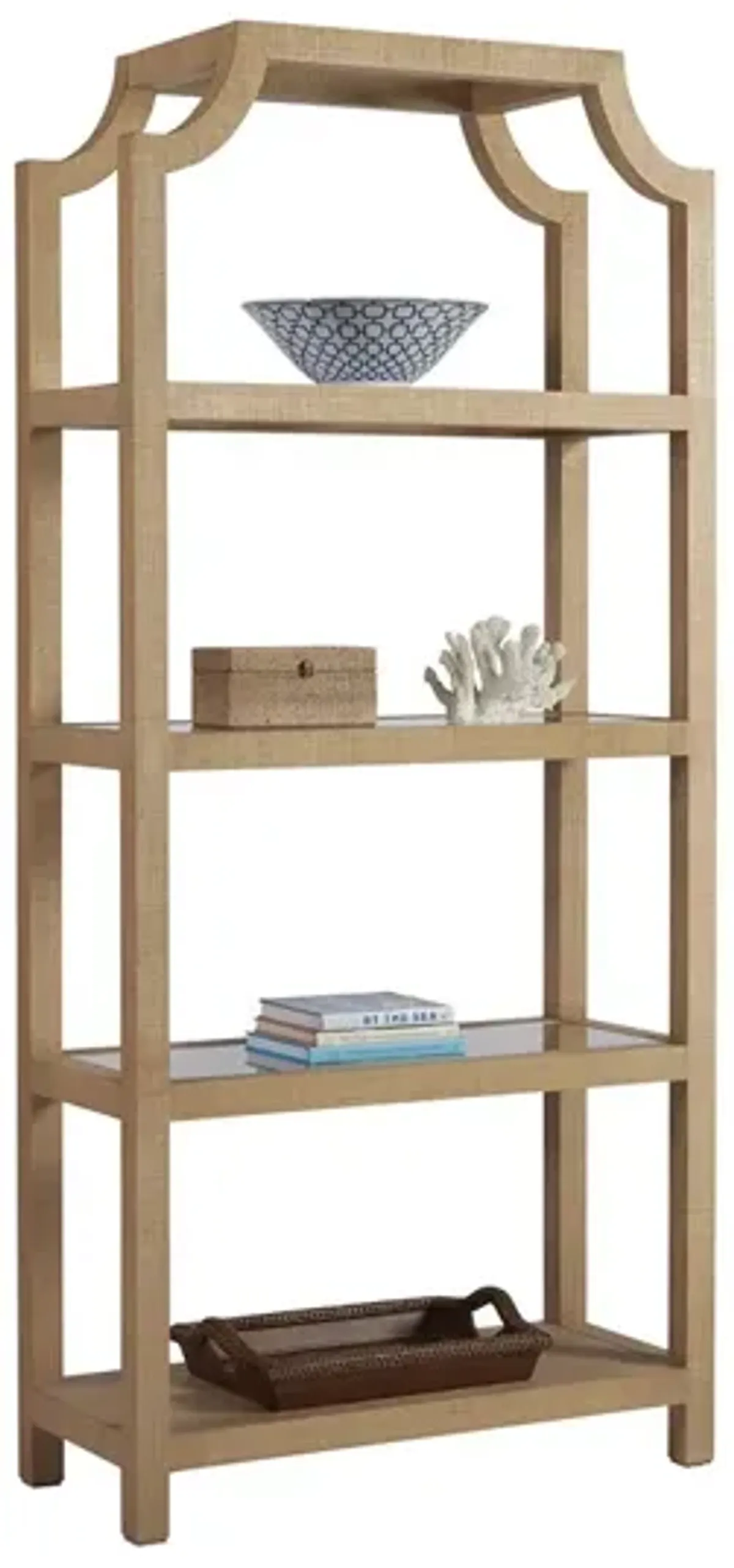 Barclay Butera by Lexington Newport Beachcomber Raffia Etagere