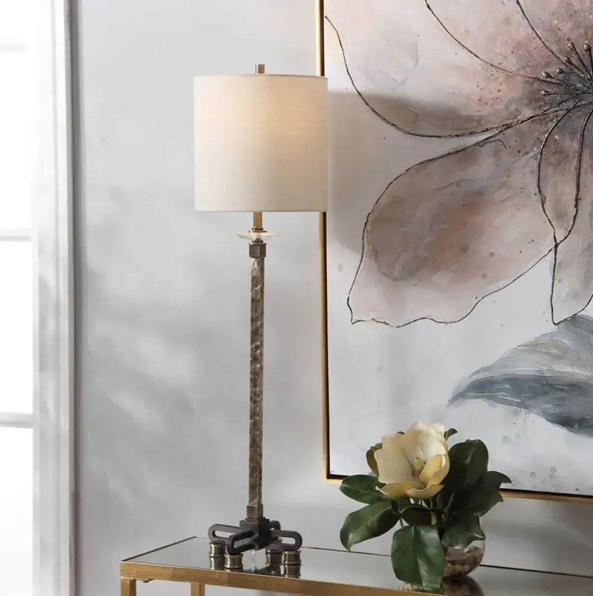 Uttermost Parnell Brass Buffet Lamp