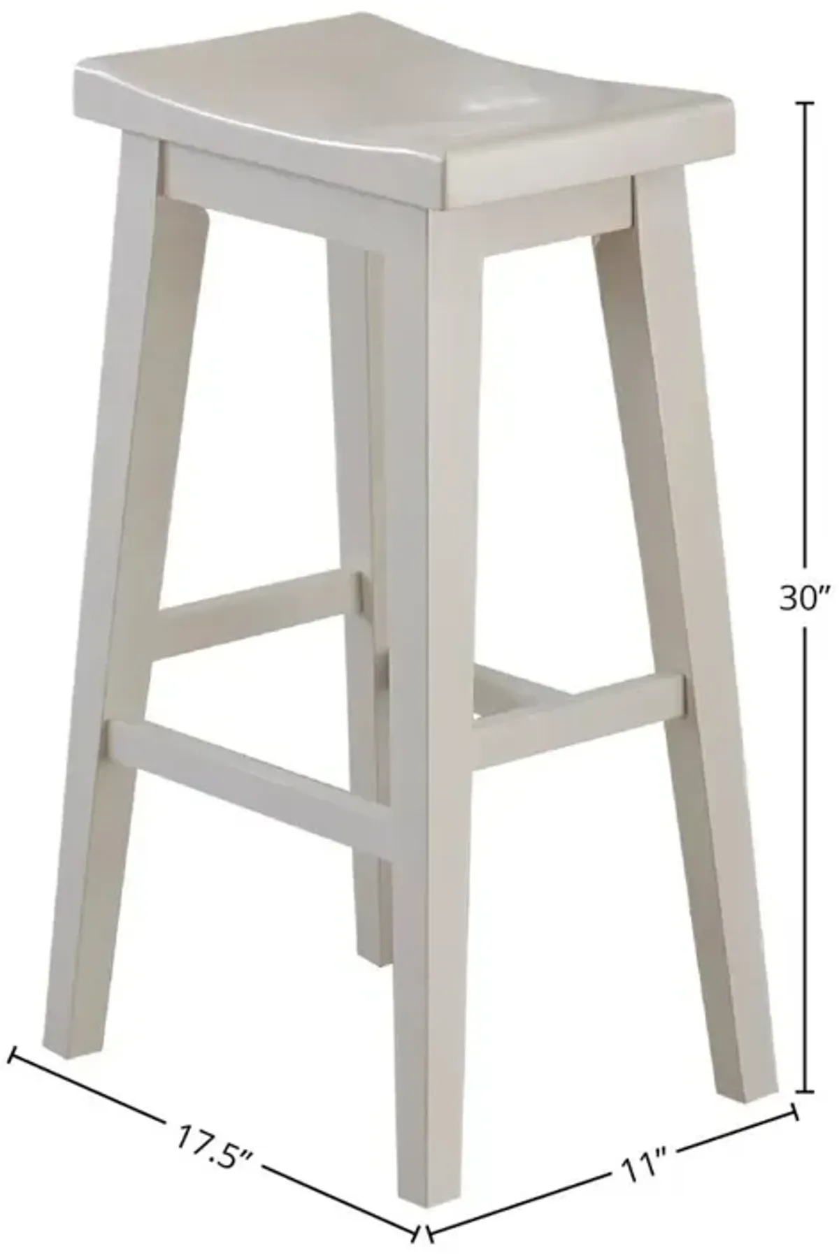 Parker House Americana Modern 30 Inch Bar Stool in Cotton Finish