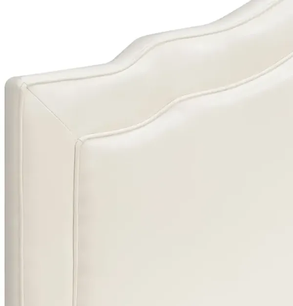 Steve Silver Edmond Leatherette White Panel Queen Headboard