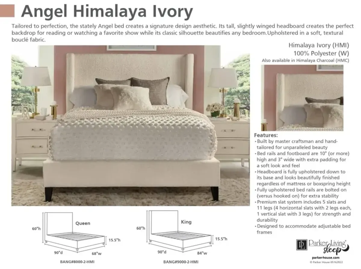 Parker House Angel Himalaya Ivory Queen Upholstered Headboard