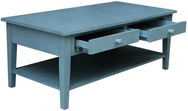 John Thomas Destinations Spencer Coffee Table in Ocean Blue