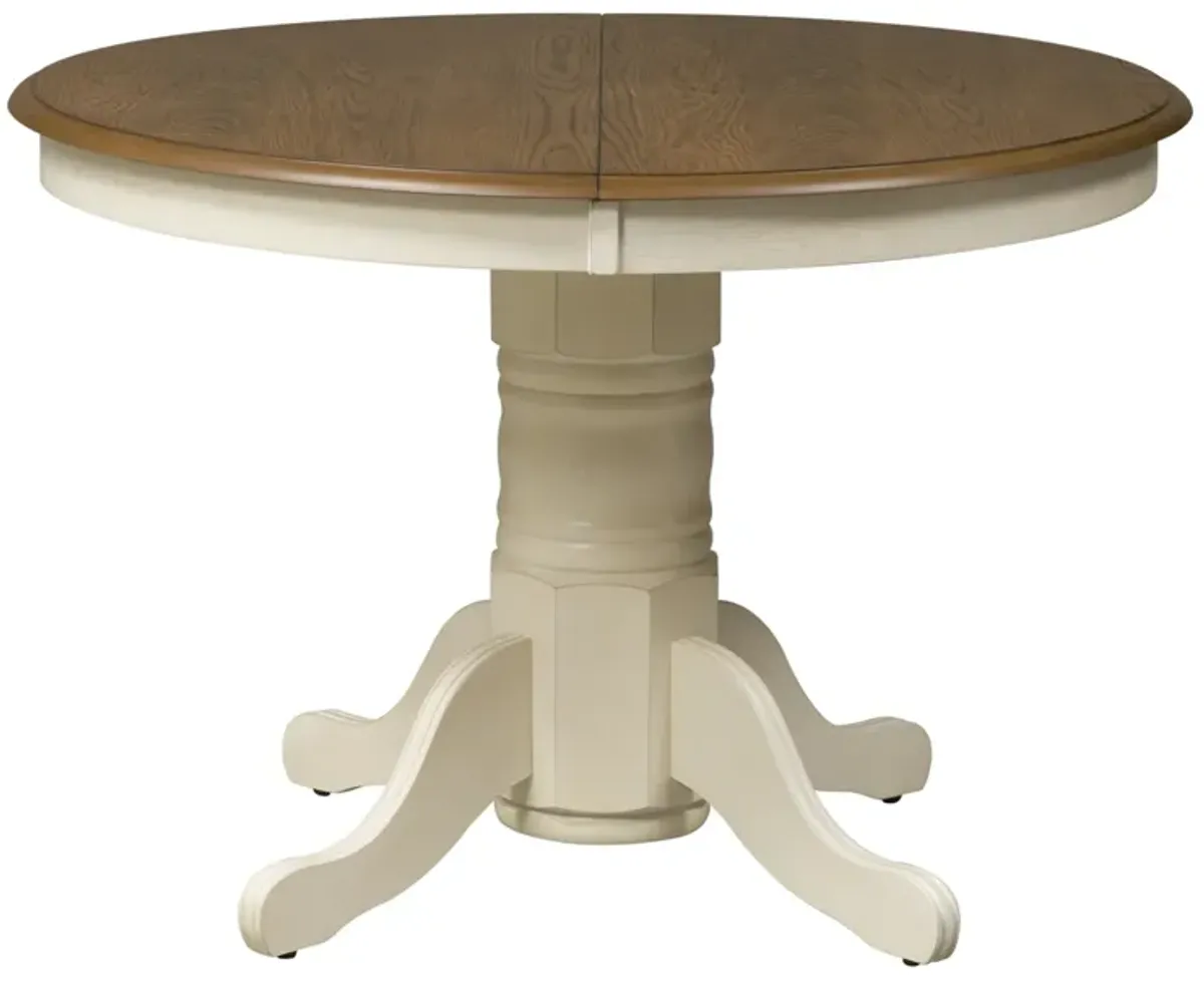 Liberty Furniture Springfield Cream/Honey Pedestal Casual Dining Table