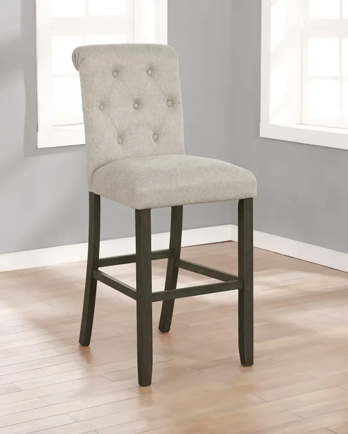 Coaster Balboa Fabric Upholstered Bar Chair Beige