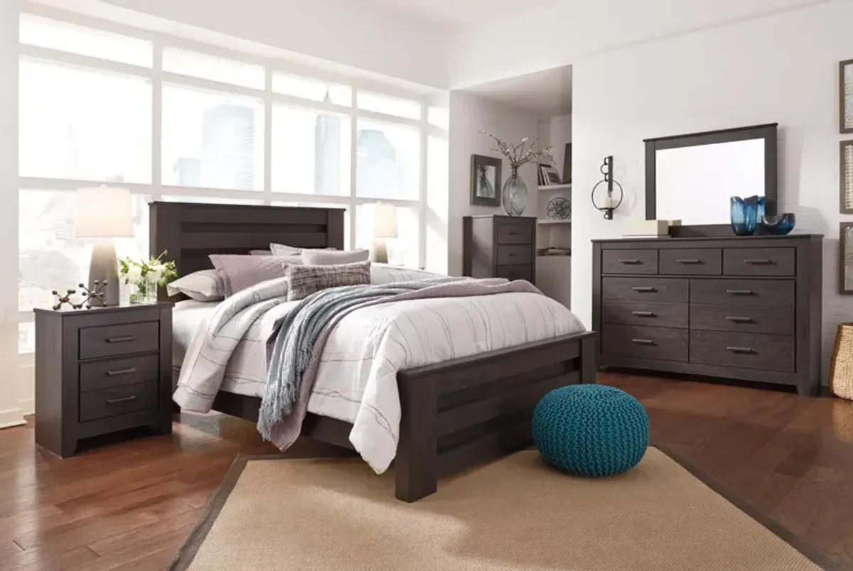 Ashley Brinxton Charcoal Queen Panel Bed