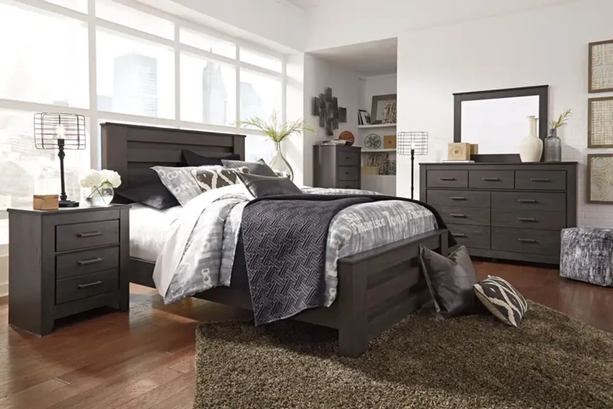 Ashley Brinxton Charcoal Queen Panel Bed