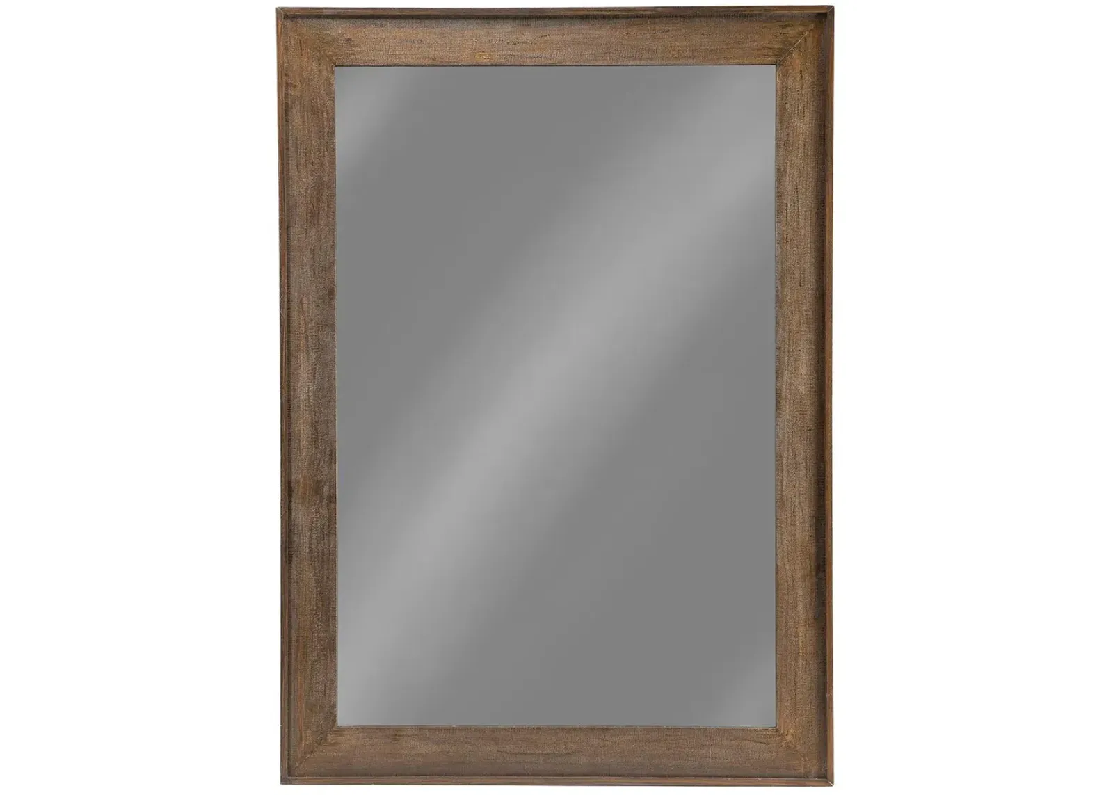 Coaster Odafin 59 X 83 Inch Wood Frame Floor Mirror Distressed Brown