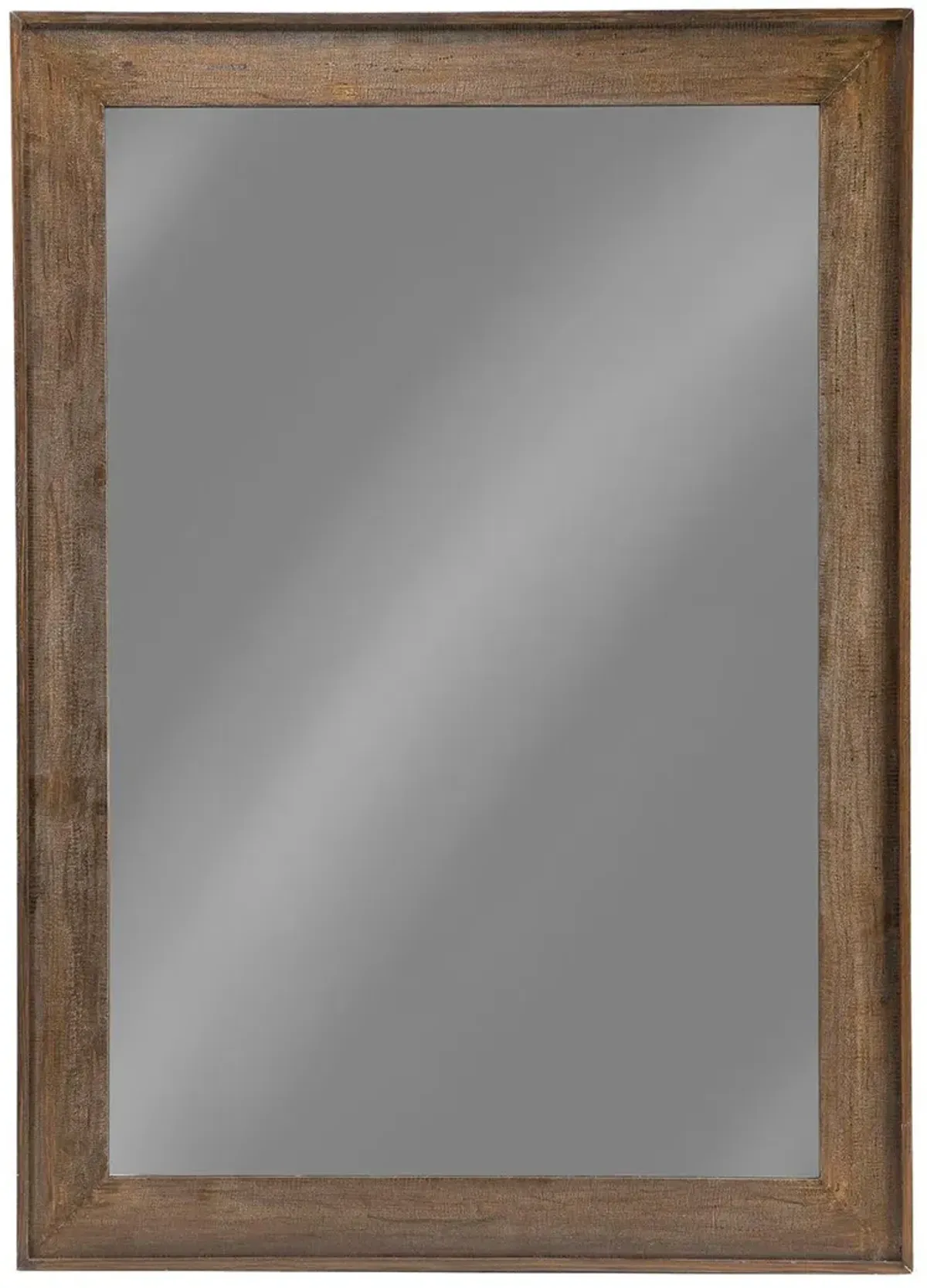 Coaster Odafin 59 X 83 Inch Wood Frame Floor Mirror Distressed Brown