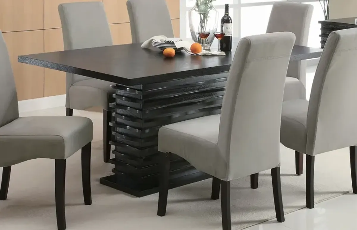 Coaster Stanton Rectangular 66 Inch Dining Table Black