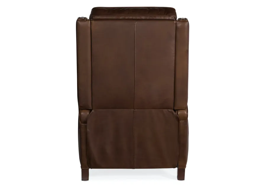 RYLEA POWER LEATHER RECLINER CHAIR WITH POWER HEADREST