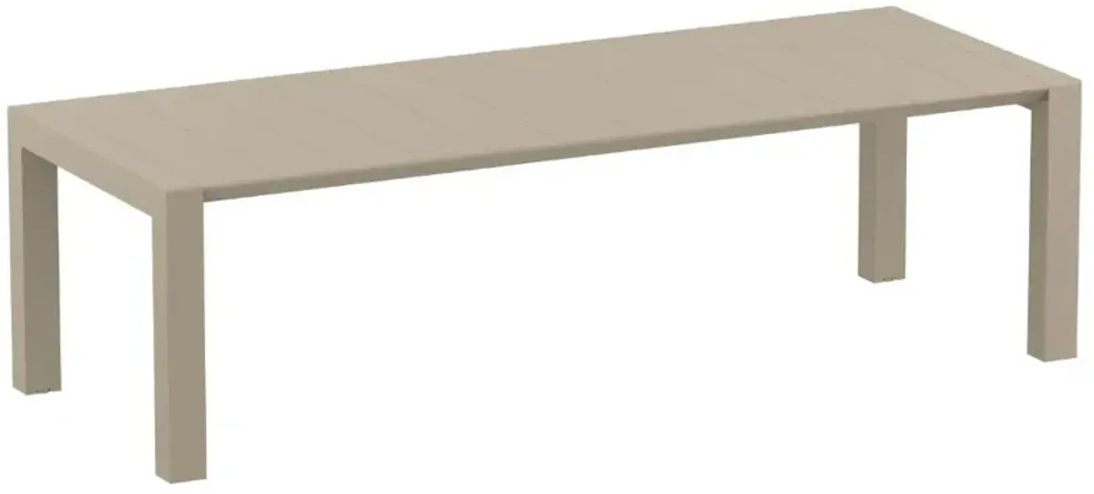 Compamia Mila Extendable Outdoor Dining Set 11-Piece Taupe