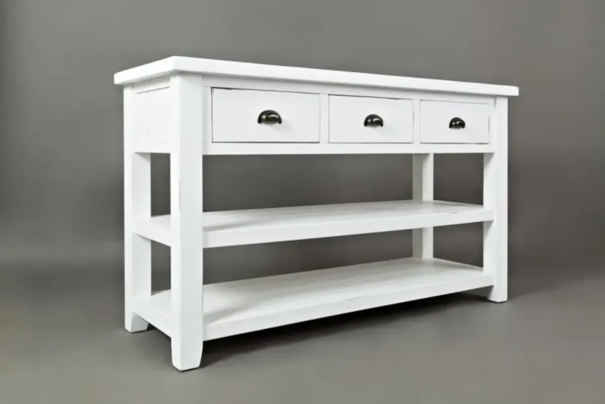 Jofran Artisan's Craft Sofa Table Weathered White