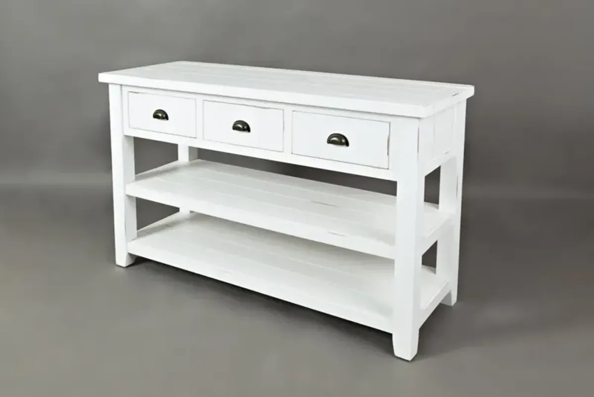 Jofran Artisan's Craft Sofa Table Weathered White