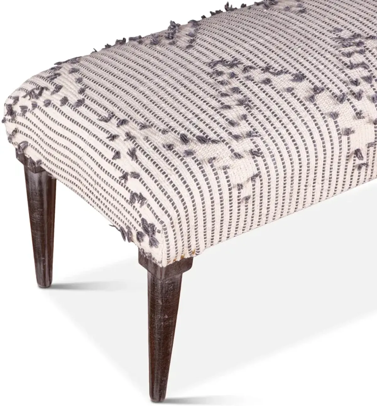 Home Trends Design Marrakech Upholstered Handloom Durry Accent Bench