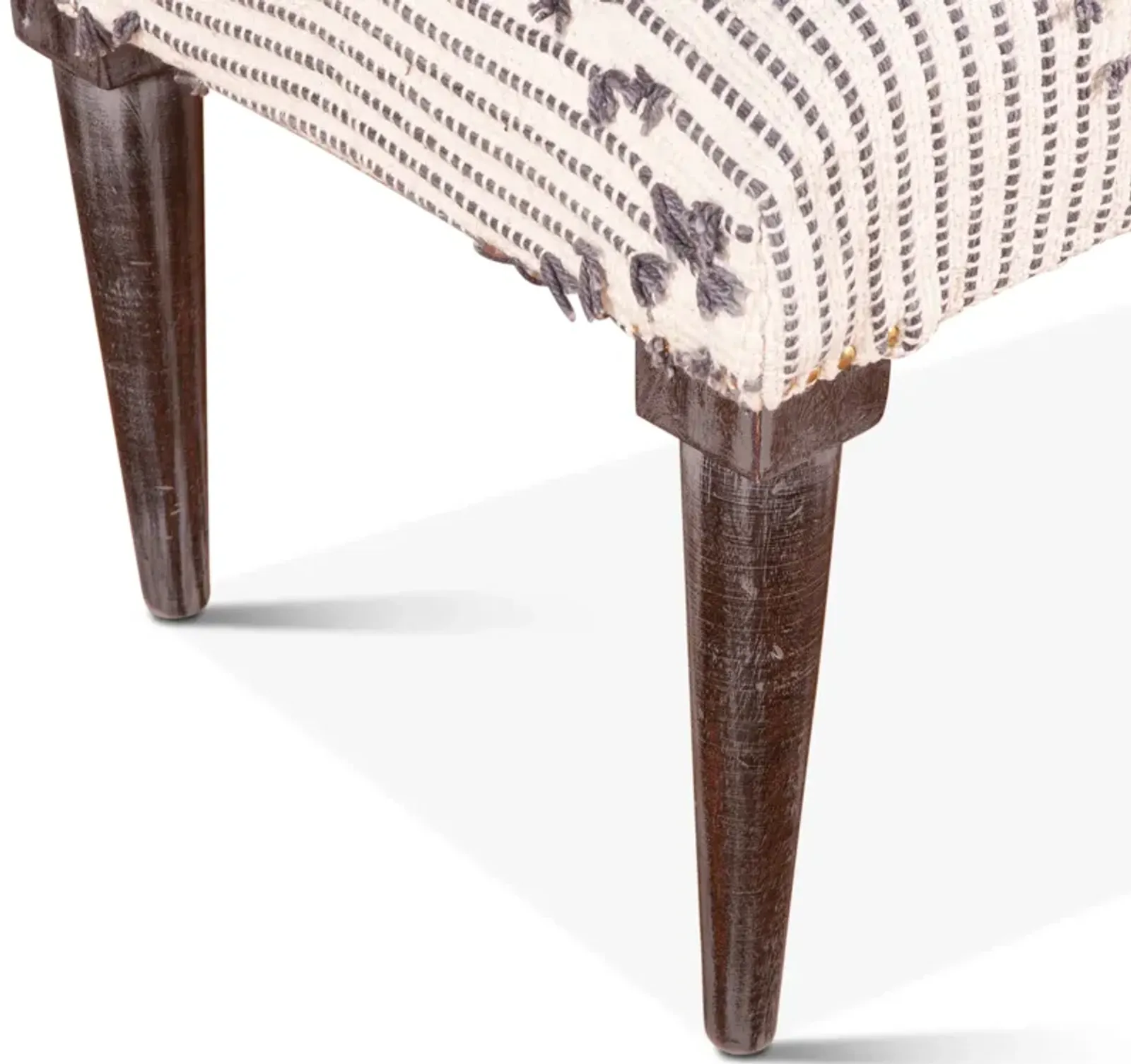 Home Trends Design Marrakech Upholstered Handloom Durry Accent Bench