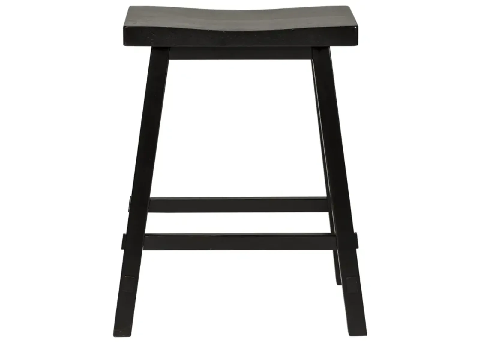 Creations II 24 Inch Sawhorse Black Bar Stool