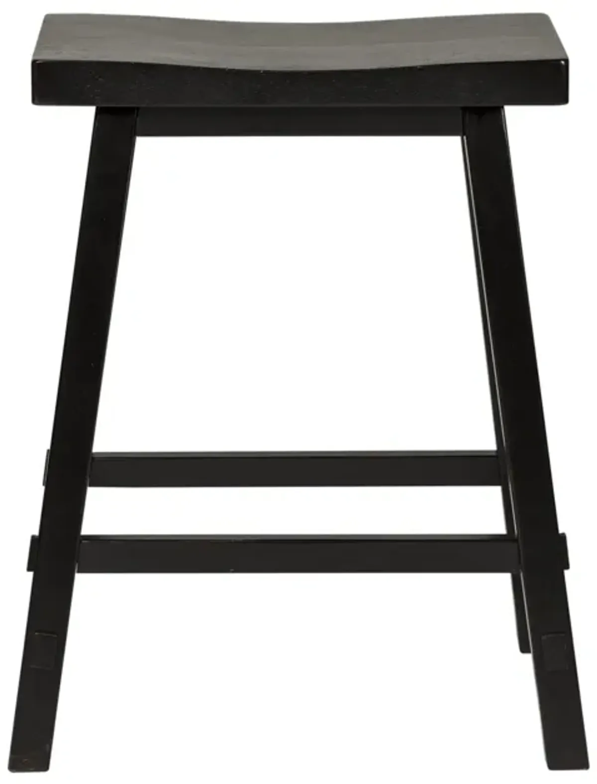 Creations II 24 Inch Sawhorse Black Bar Stool