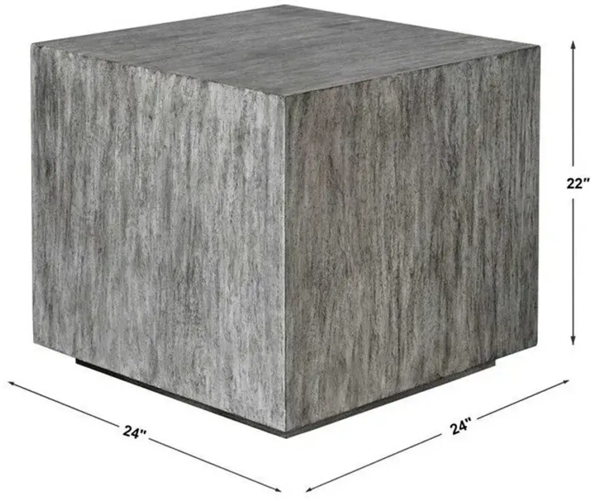 Uttermost Kareem Metallic Gray Side Table