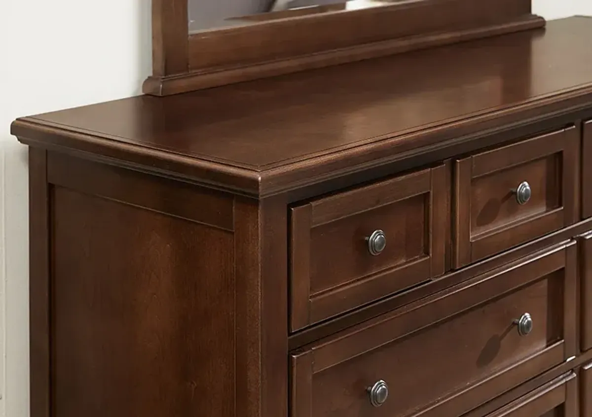 Vaughan-Bassett Bonanza Cherry Triple 8-Drawer Dresser