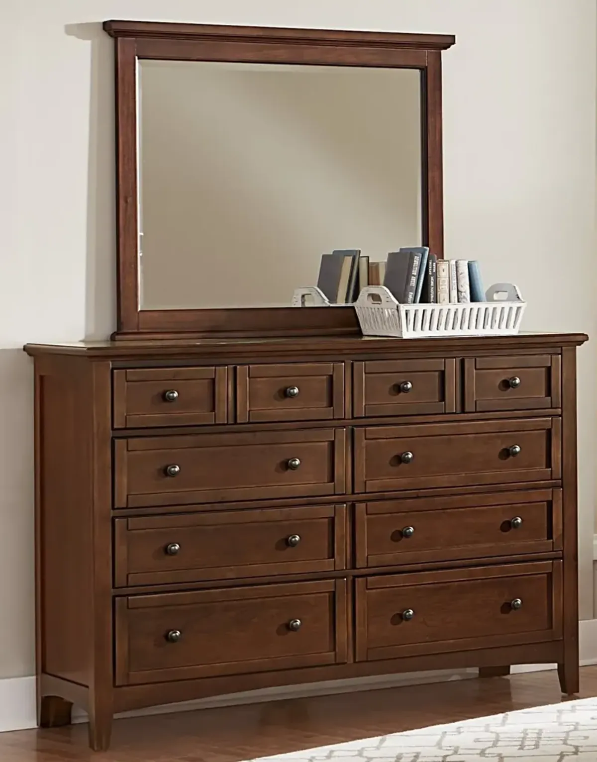 Vaughan-Bassett Bonanza Cherry Triple 8-Drawer Dresser