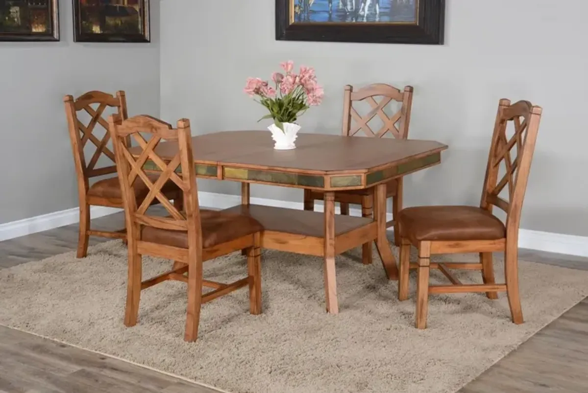 Sunny Designs Sedona Rustic Oak 44 Inch Extension Dining Table