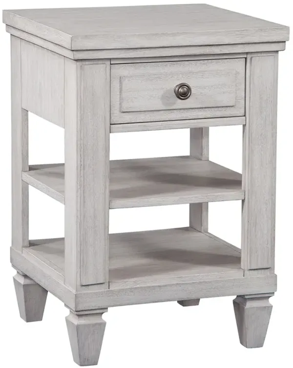 American Woodcrafters Salter Path White 1-Drawer Nightstand