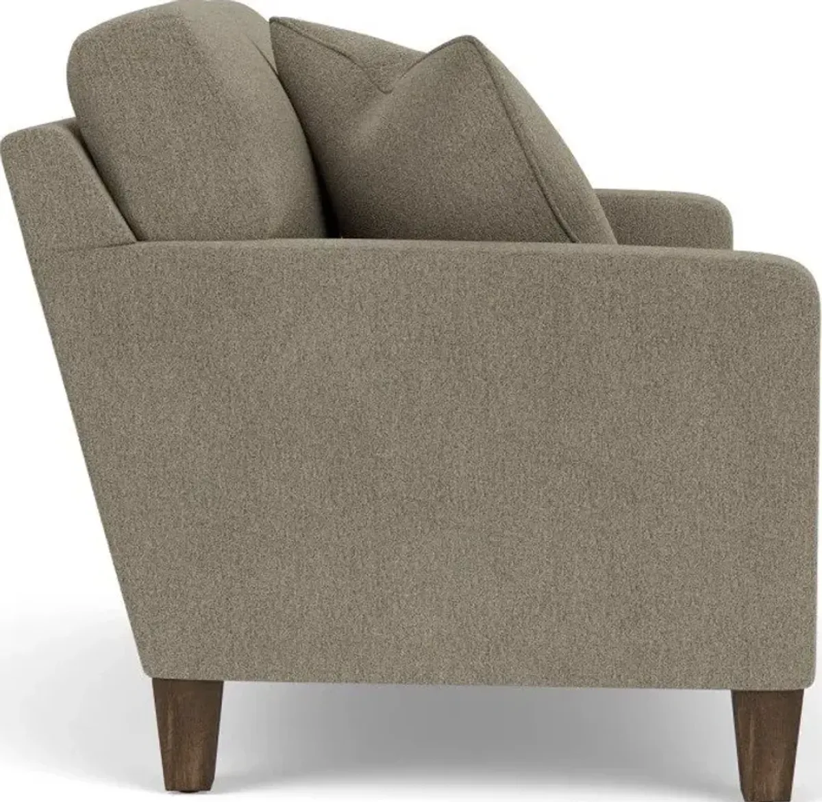 Flexsteel South Haven Gray Dove Loveseat with Square Legs