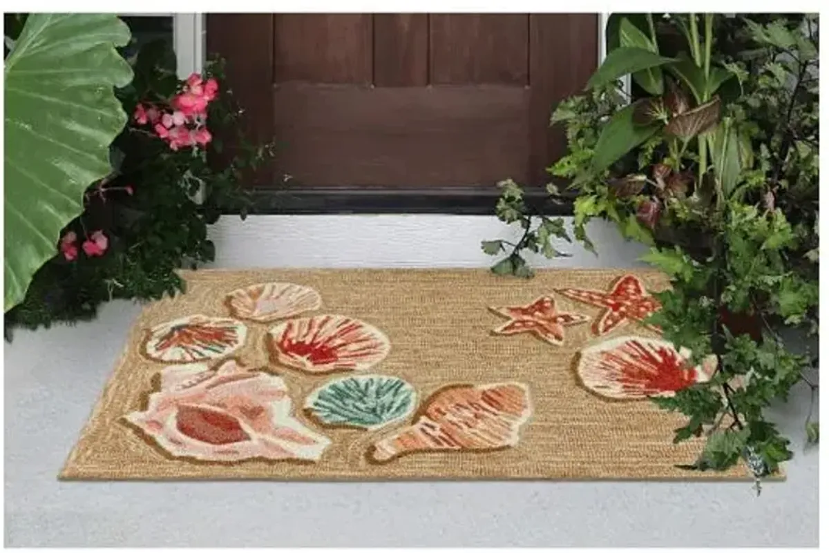 Trans Ocean Frontporch Beachcomber Sand Doormat