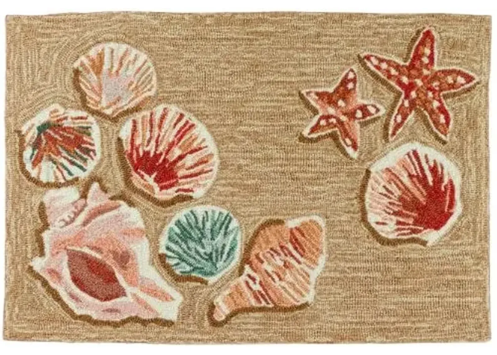 Trans Ocean Frontporch Beachcomber Sand Doormat